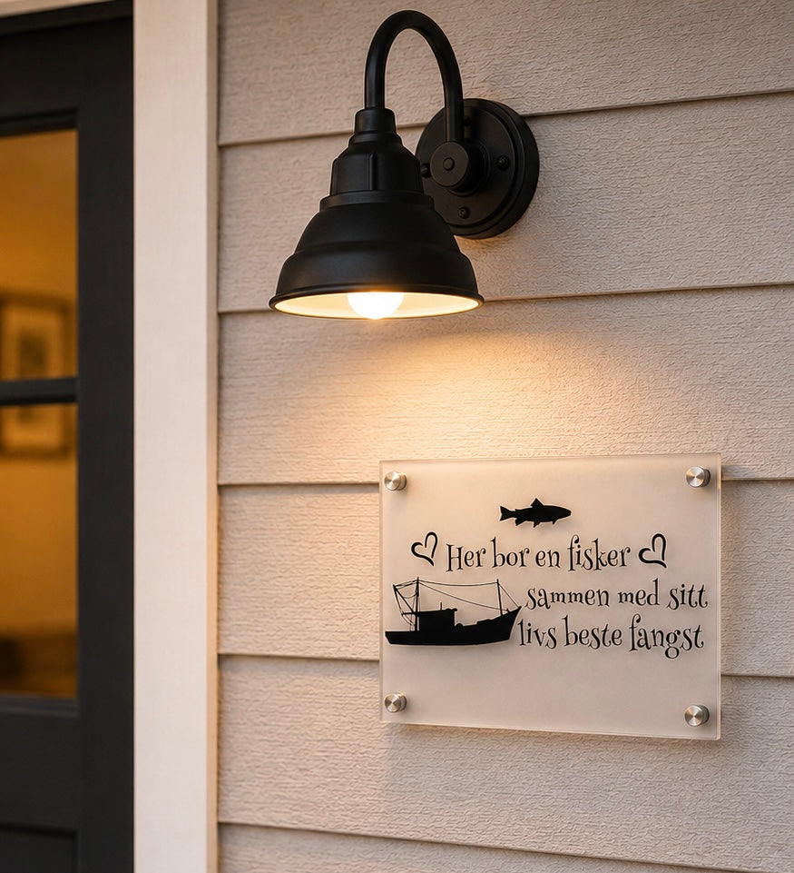Humoristisk akrylskilt  –  gave til ulike yrker