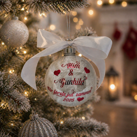 Personlig Julekule - Vår Første Jul Sammen
