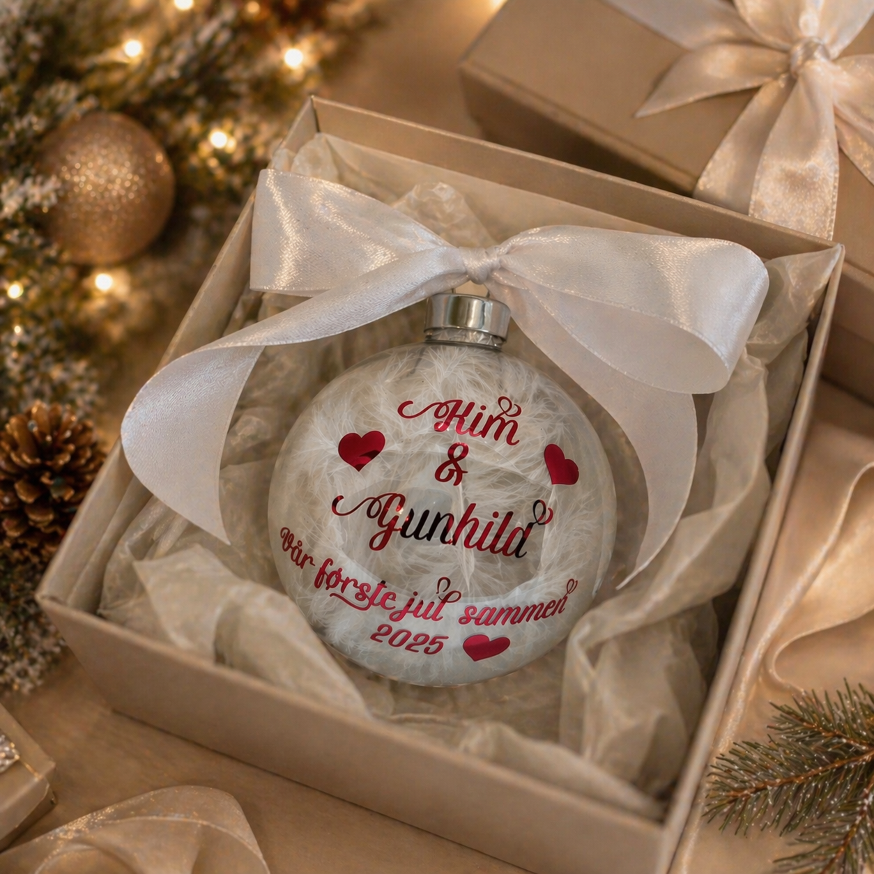 Personlig Julekule - Vår Første Jul Sammen