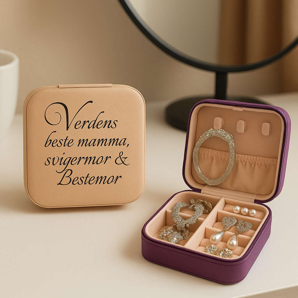 Smykkeskrin med egen tekst