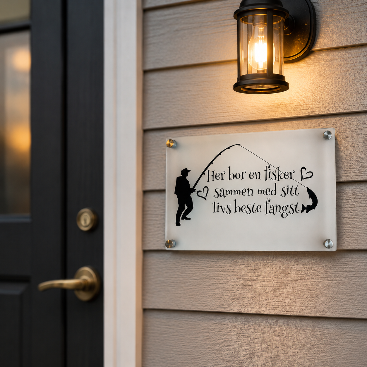 Humoristisk akrylskilt  –  gave til ulike yrker
