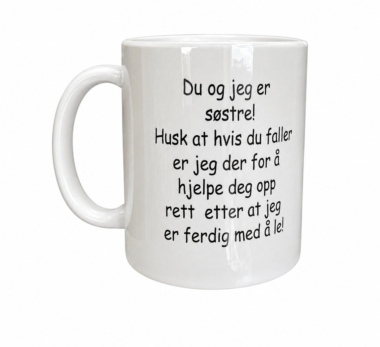 Personlig krus til søster eller bror – med navn