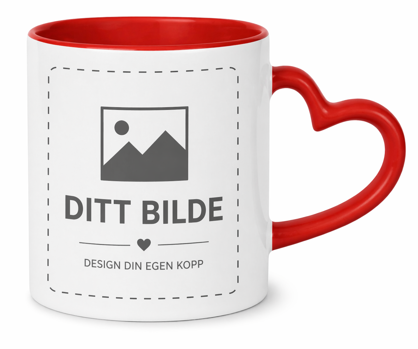 Personlig krus med eget bilde og tekst