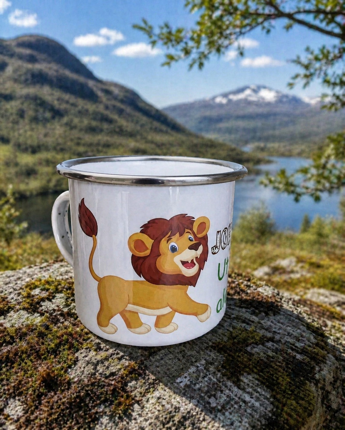 Emaljekopp med navn
