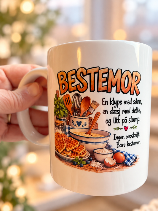 Personlig kopp til Bestemor, mormor eller farmor