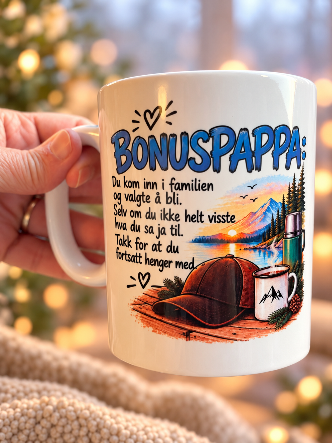 Personlig kopp til pappa og bonuspappa