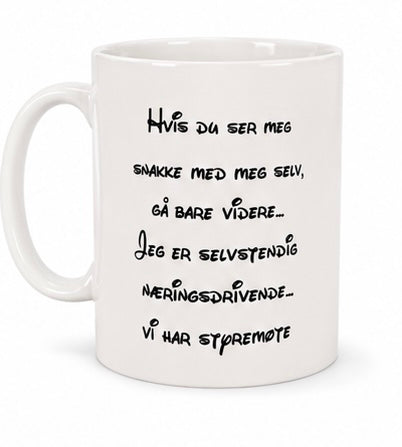 Morsomt krus til selvstendignæringsdrivende – med navn
