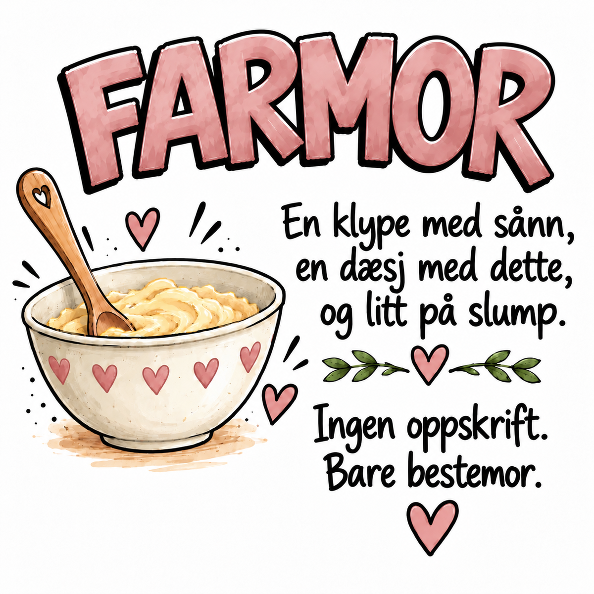 Personlig kopp til Bestemor, mormor eller farmor