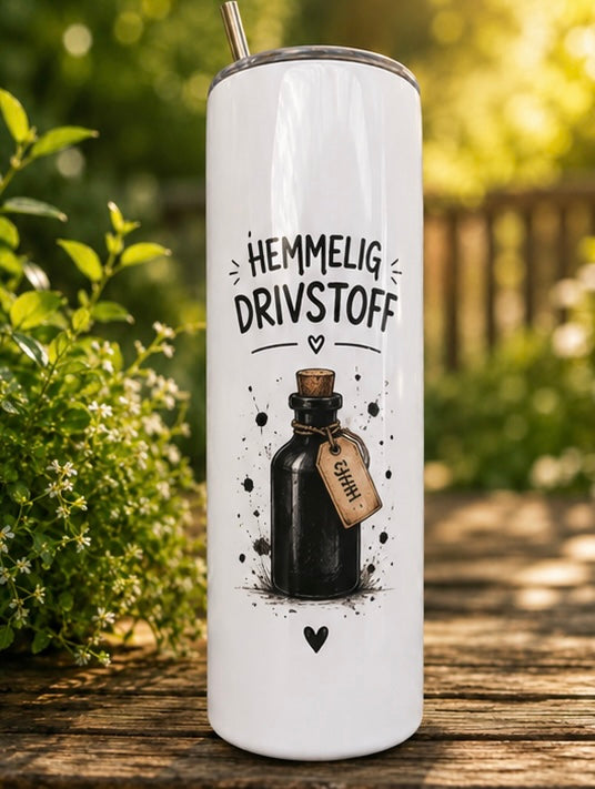 Personlig tumbler med navn eller valgfri tekst