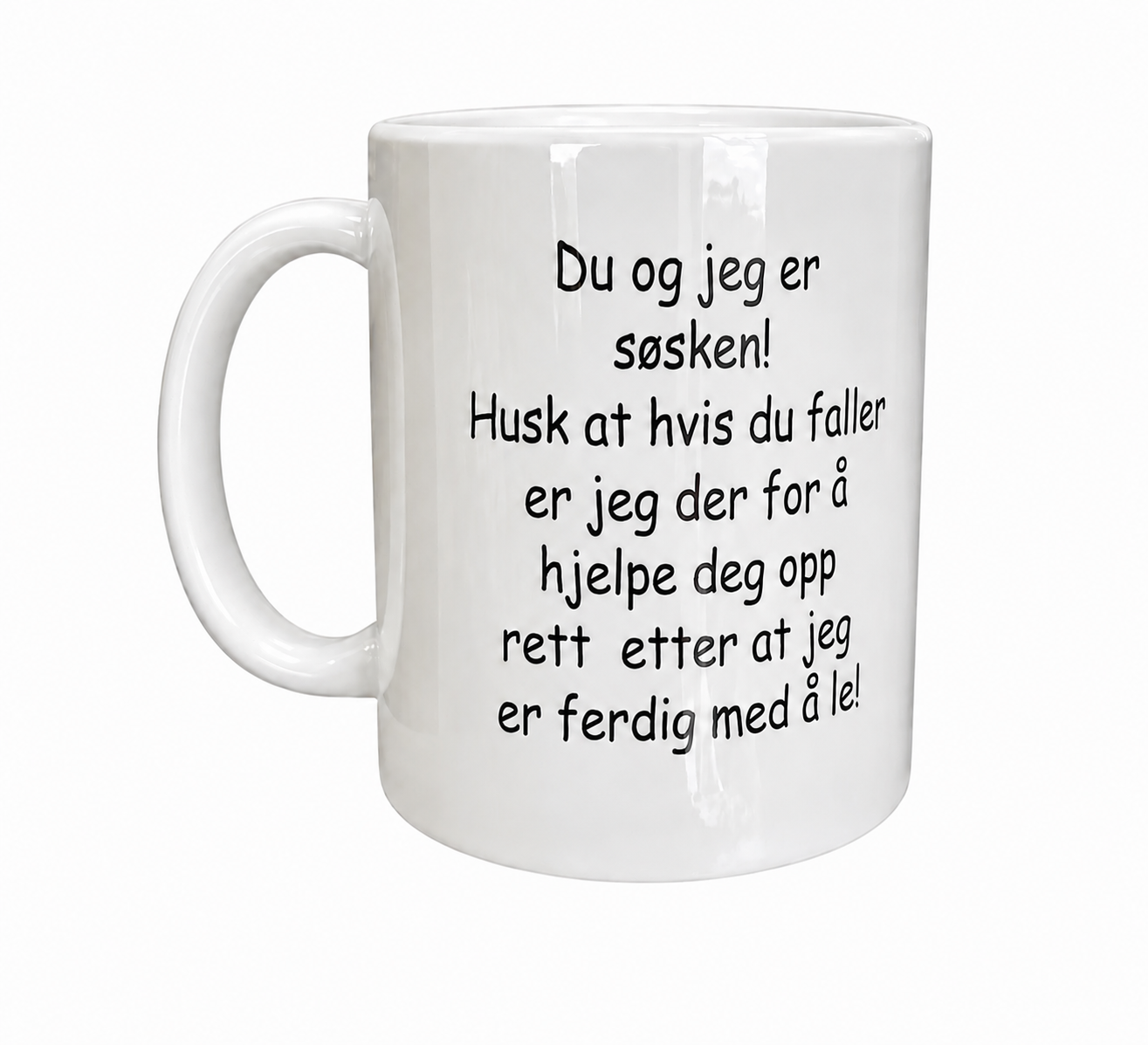 Personlig krus til søster eller bror – med navn
