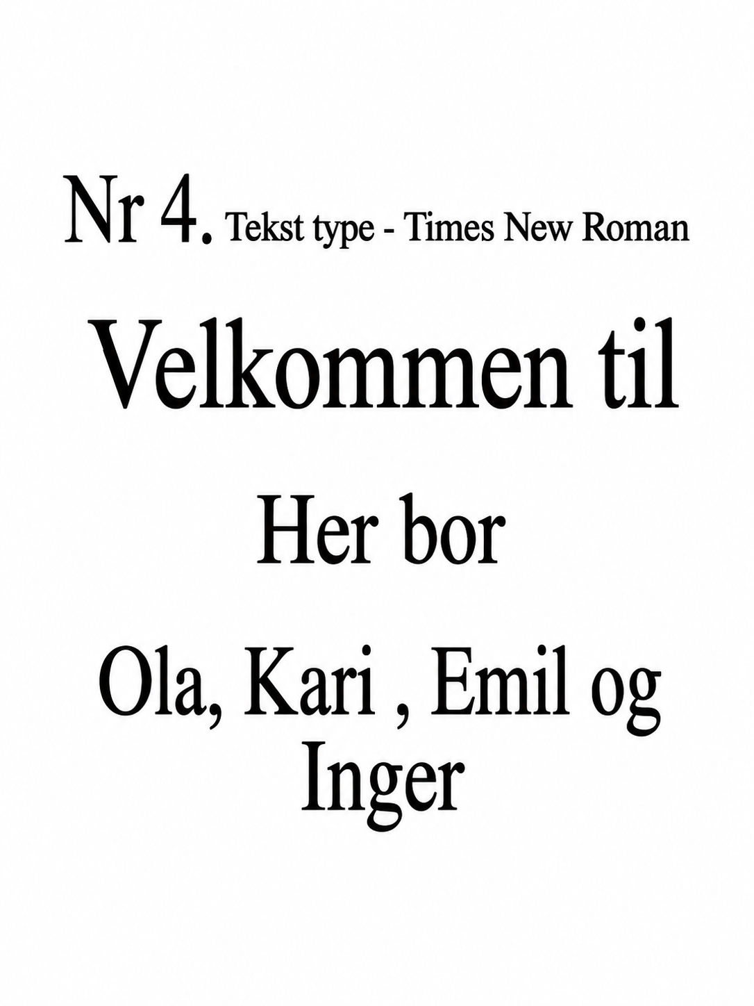 Dørskilt i akryl –  personlig skilt 20x15 cm