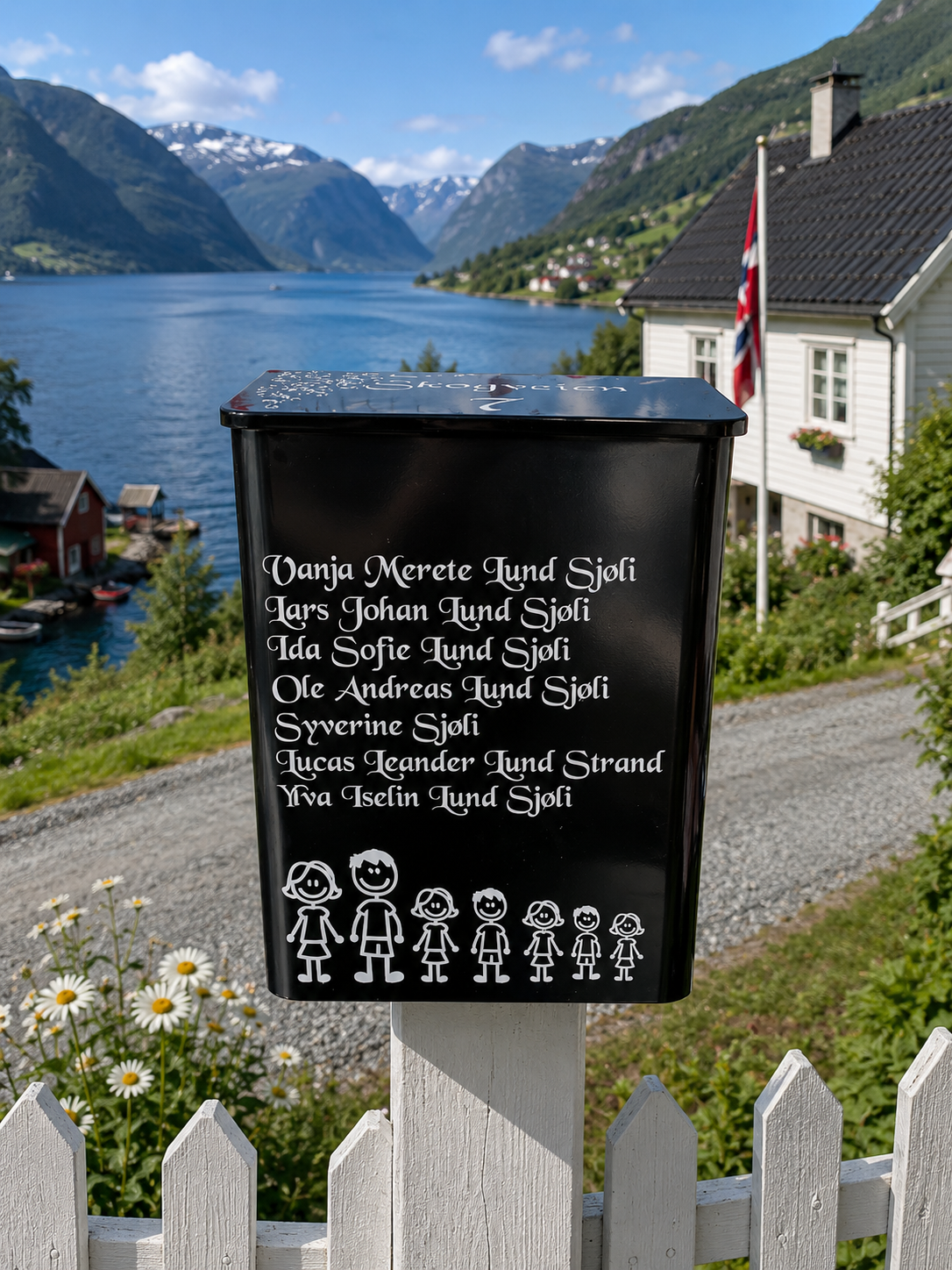 Personlige postkassemerker  – velg ferdig design eller lag ditt eget