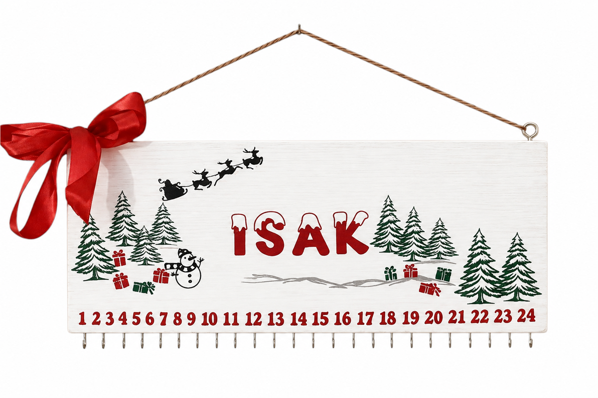 Julekalender i tre med navn - personlig