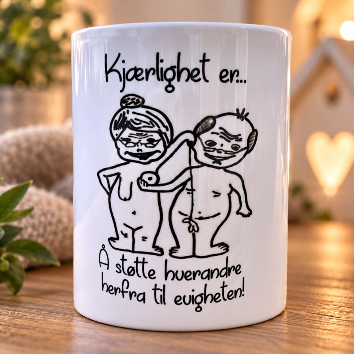 Morsomt kjærlighetskrus  til kjæresten – personlig