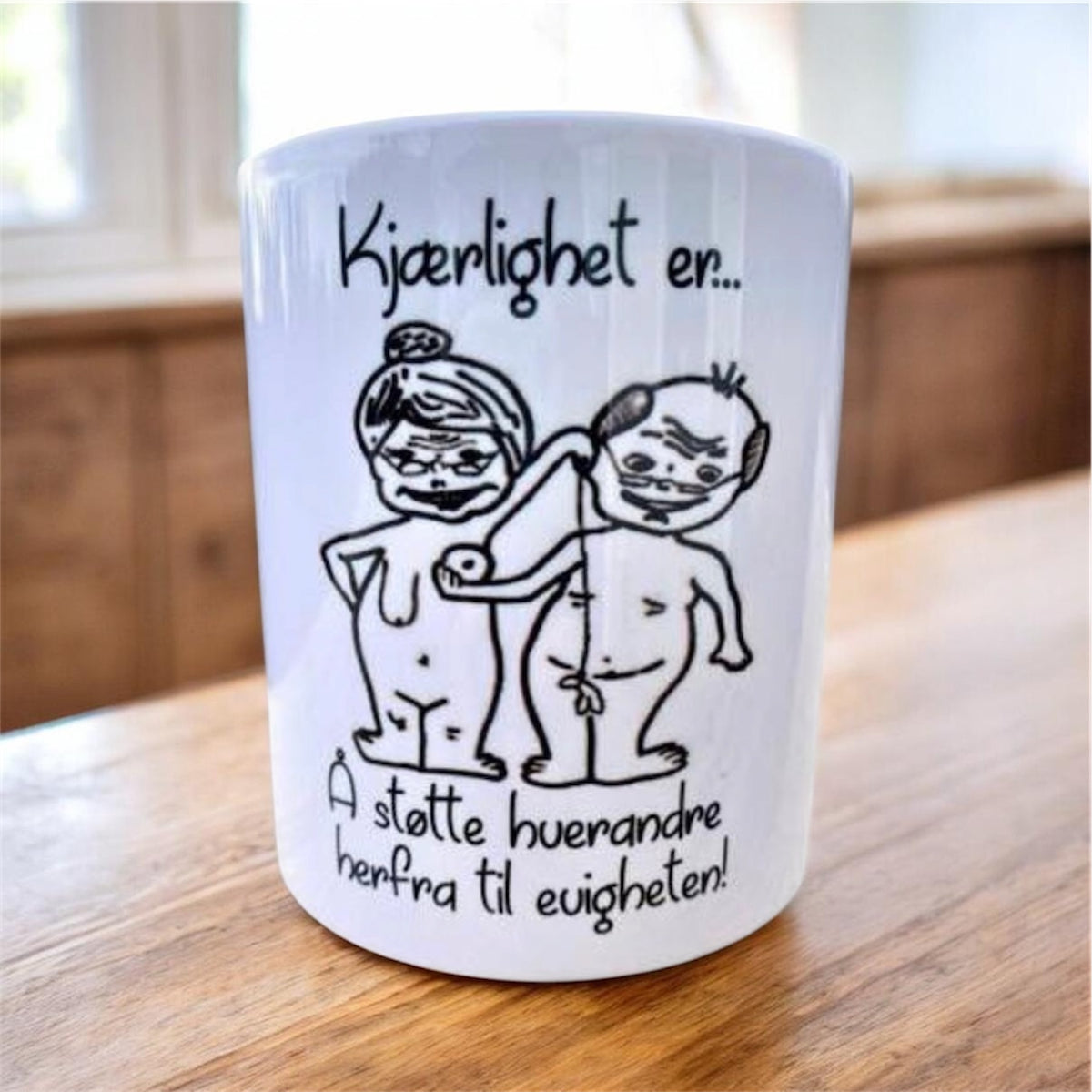 Morsomt kjærlighetskrus  til kjæresten – personlig