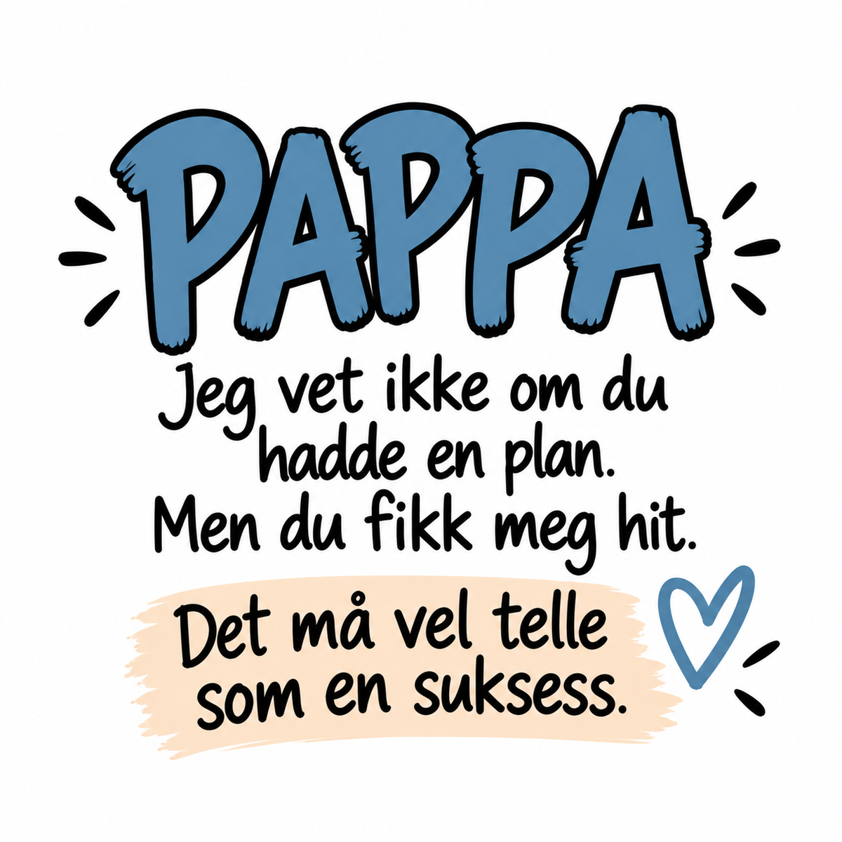 Personlig kopp til pappa og bonuspappa