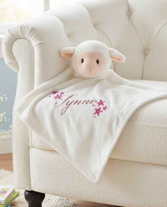 Personlig koseklut til baby – med navn og design