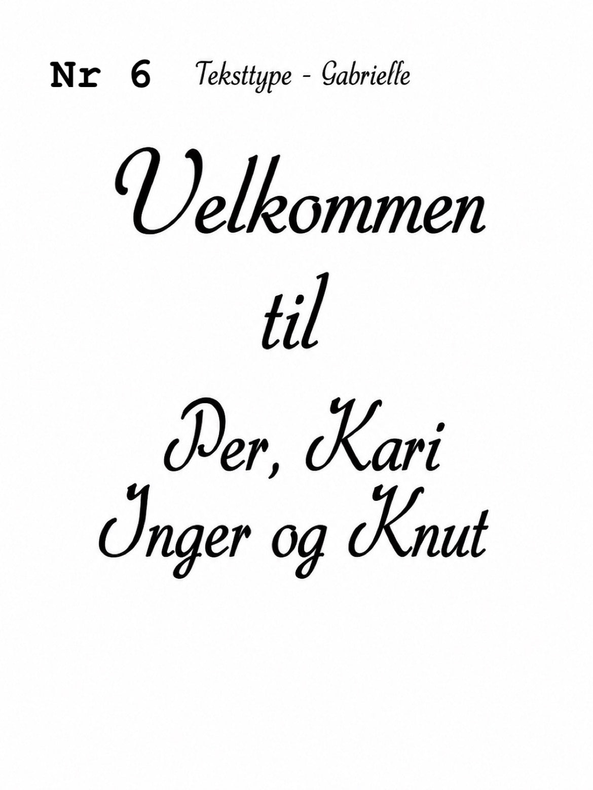 Dørskilt i akryl –  personlig skilt 20x15 cm