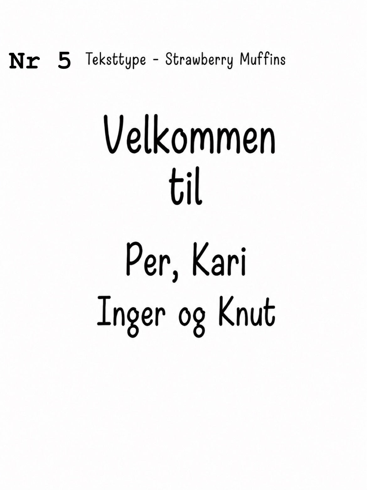 Dørskilt i akryl –  personlig skilt 20x15 cm