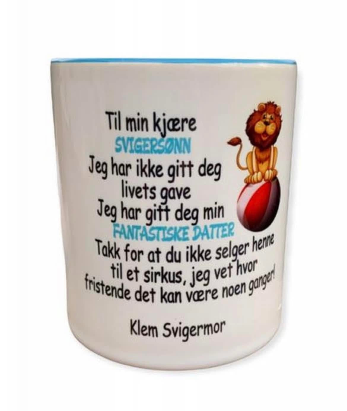 Kopp til svigersønn eller svigerdatter