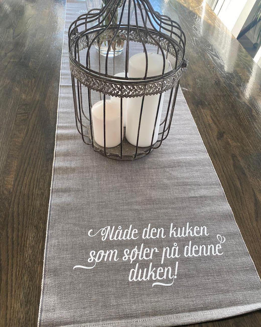 Duk med morsom tekst