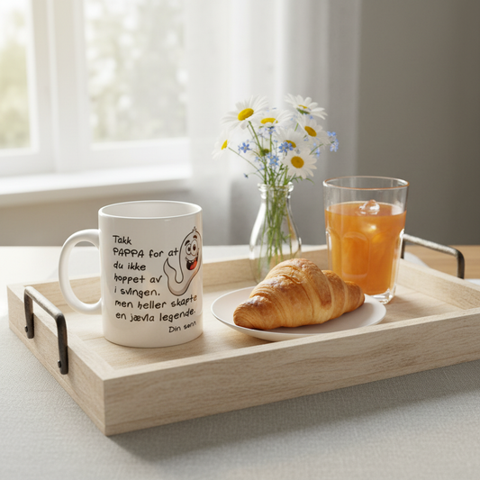 Morsom keramikk kopp til pappa-personlig gave