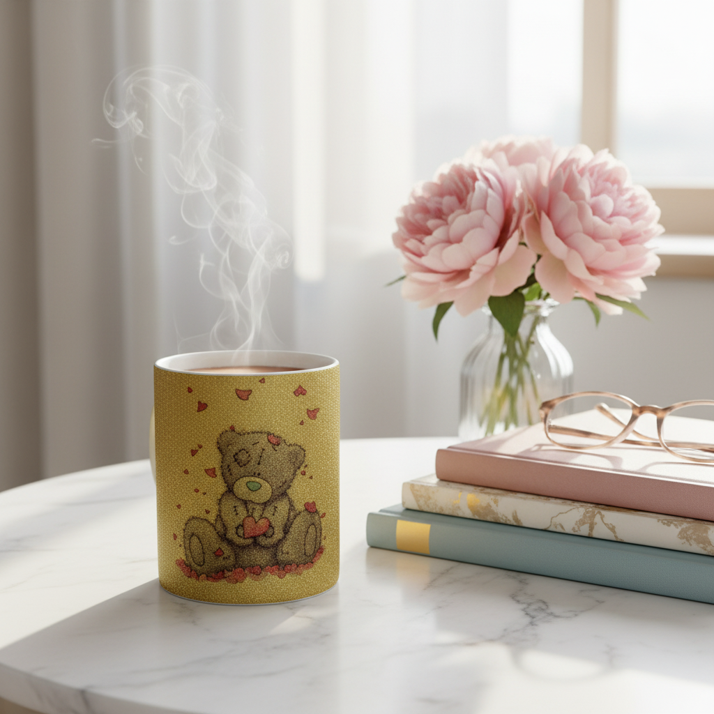 Glitterkopp med egen tekst