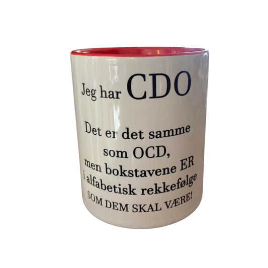 OCD kopp på norsk og engelsk