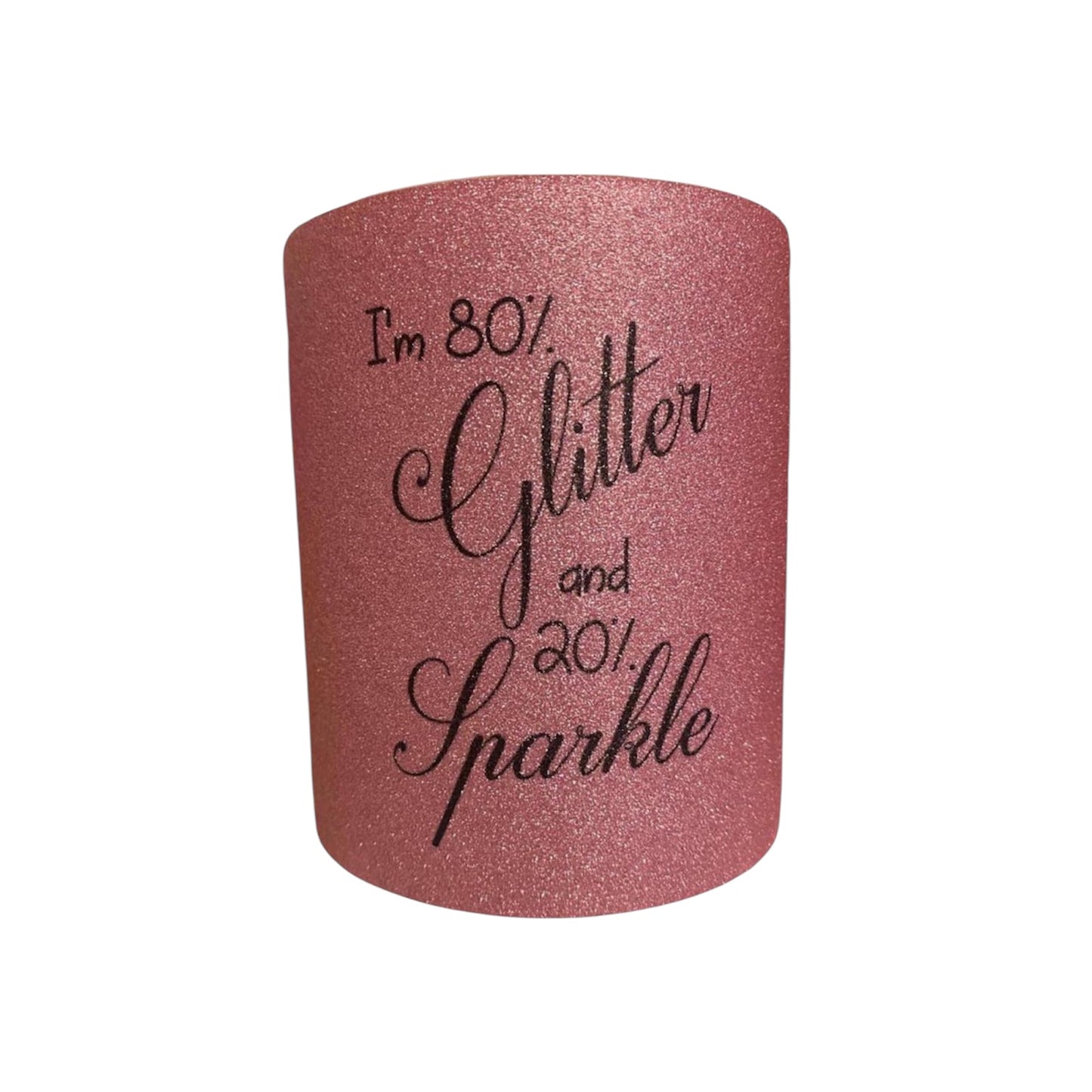 Glitterkopp med tekst