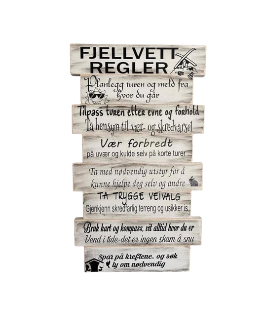 Fjellvettregler og sjøvettregler