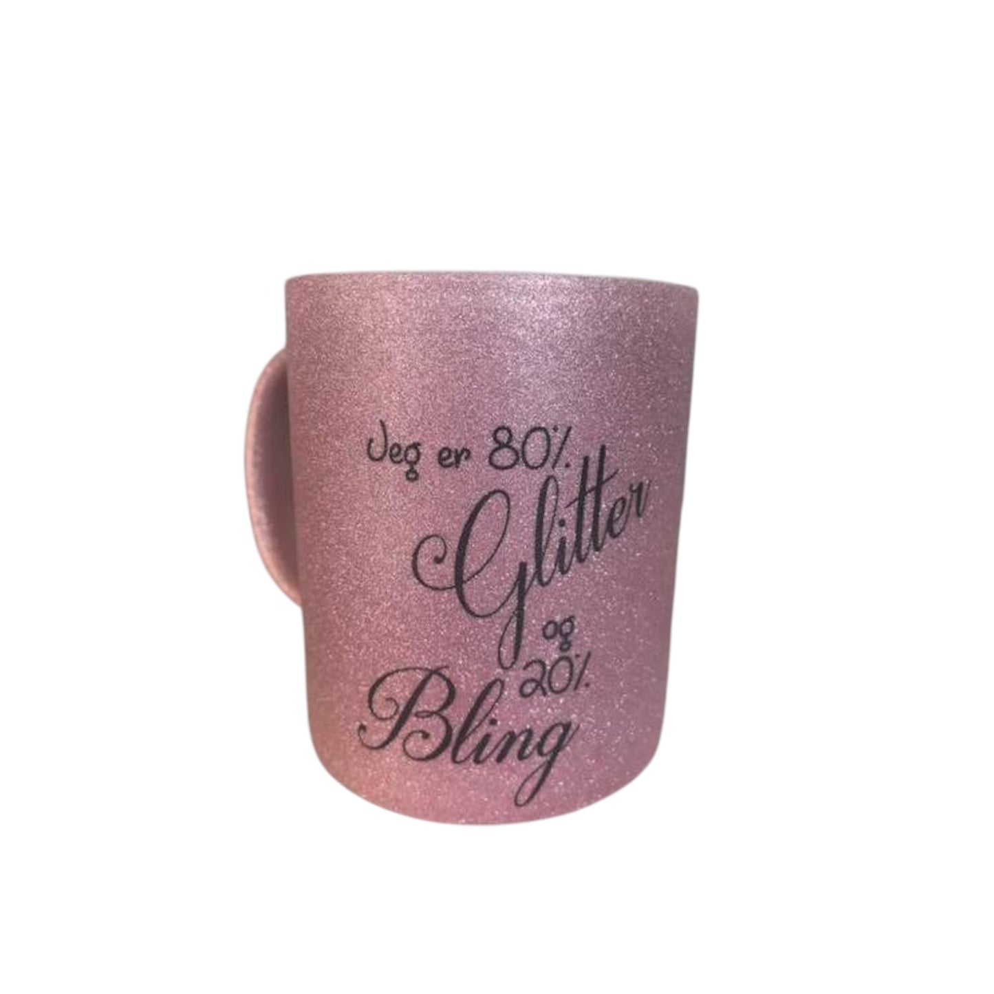 Glitterkopp med tekst