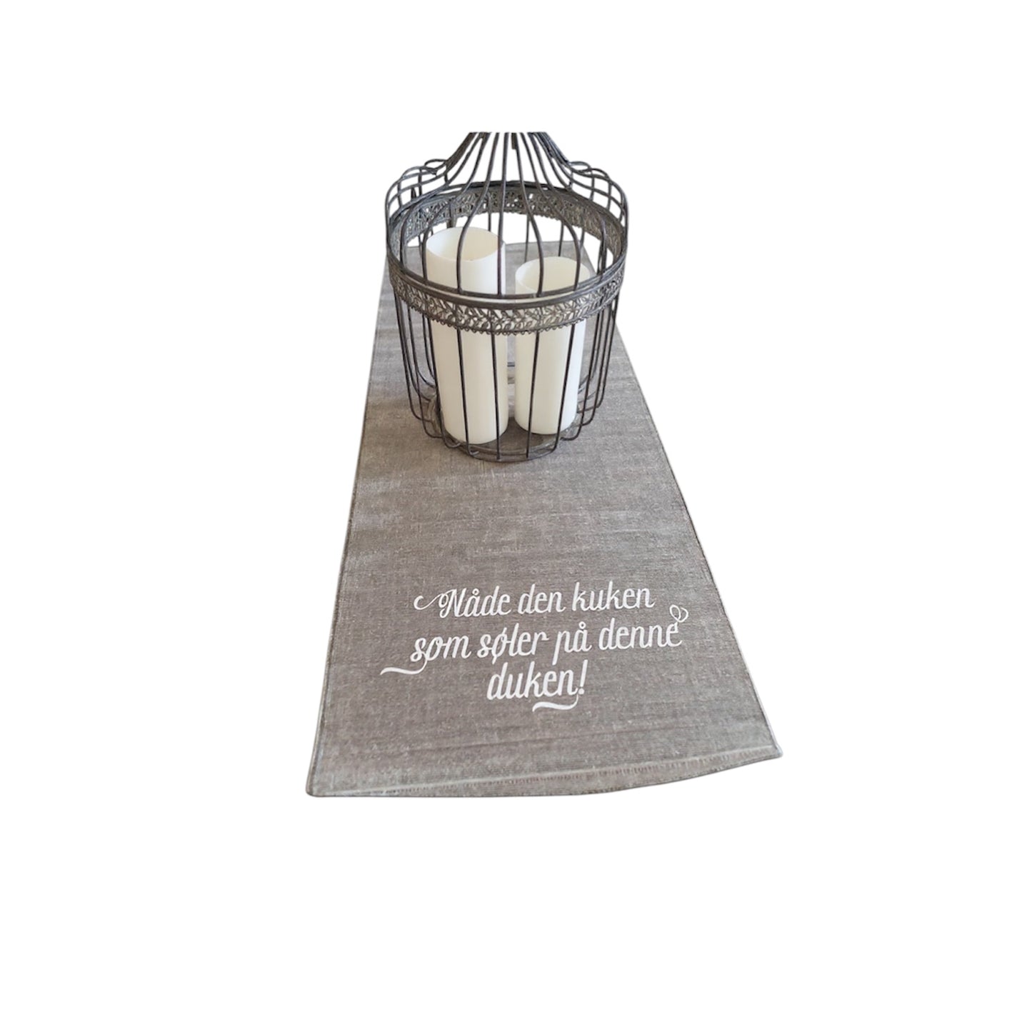 Duk med morsom tekst