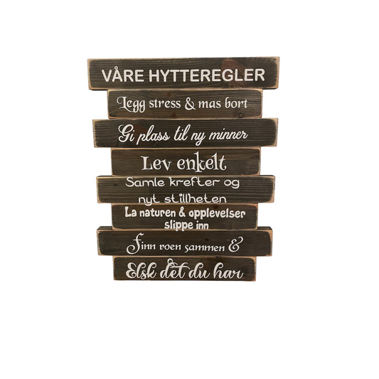 Våre hytteregler