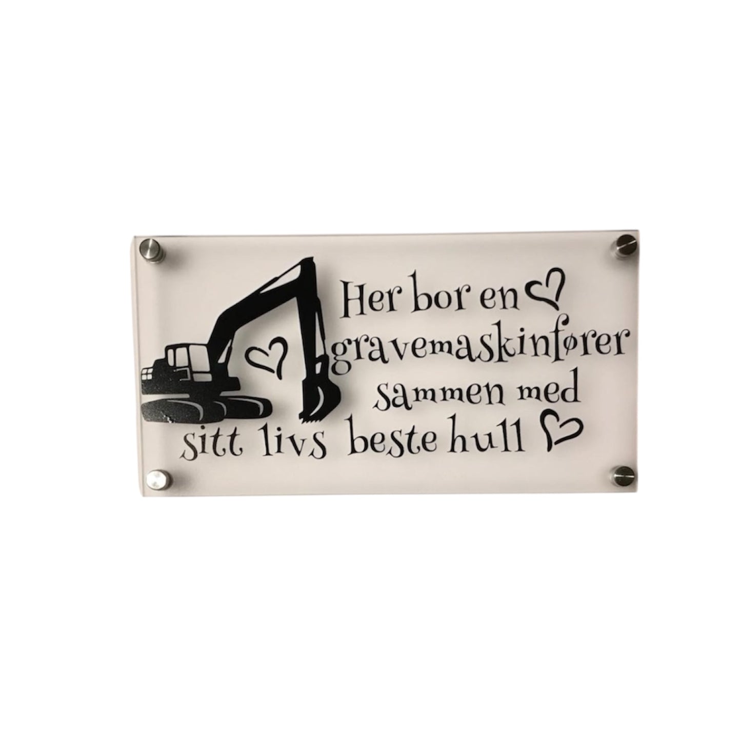 Morsomme akryl skilt