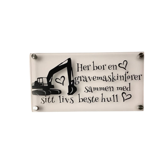 Morsomme akryl skilt