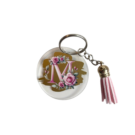 Nøkkelring i akryl med initialer