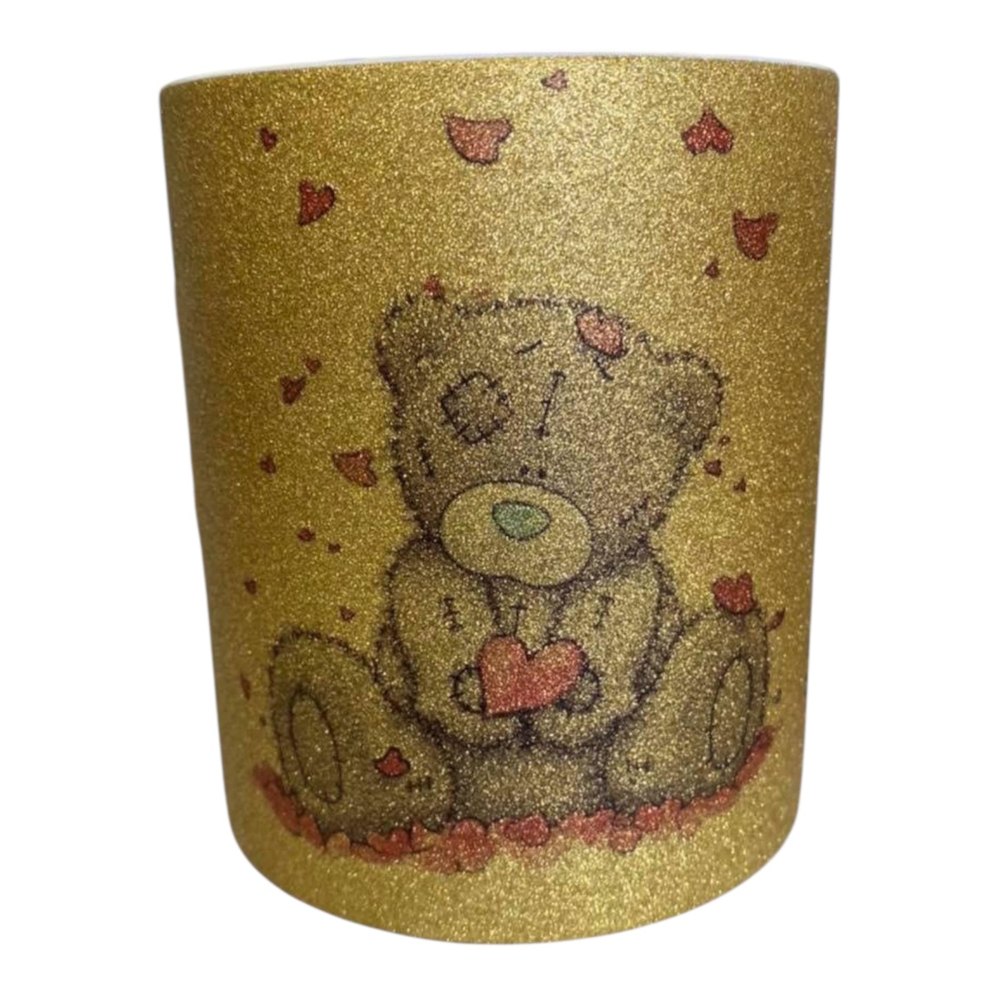 Glitterkopp med egen tekst