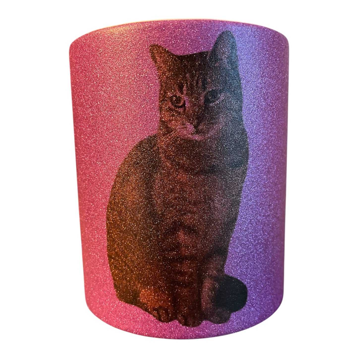 Glitterkopp med egen tekst