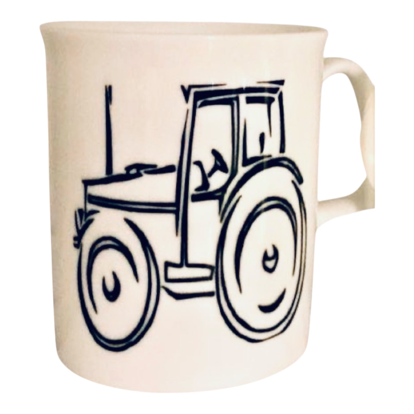Morsomt krus til bonde – med traktor – med valgfritt navn