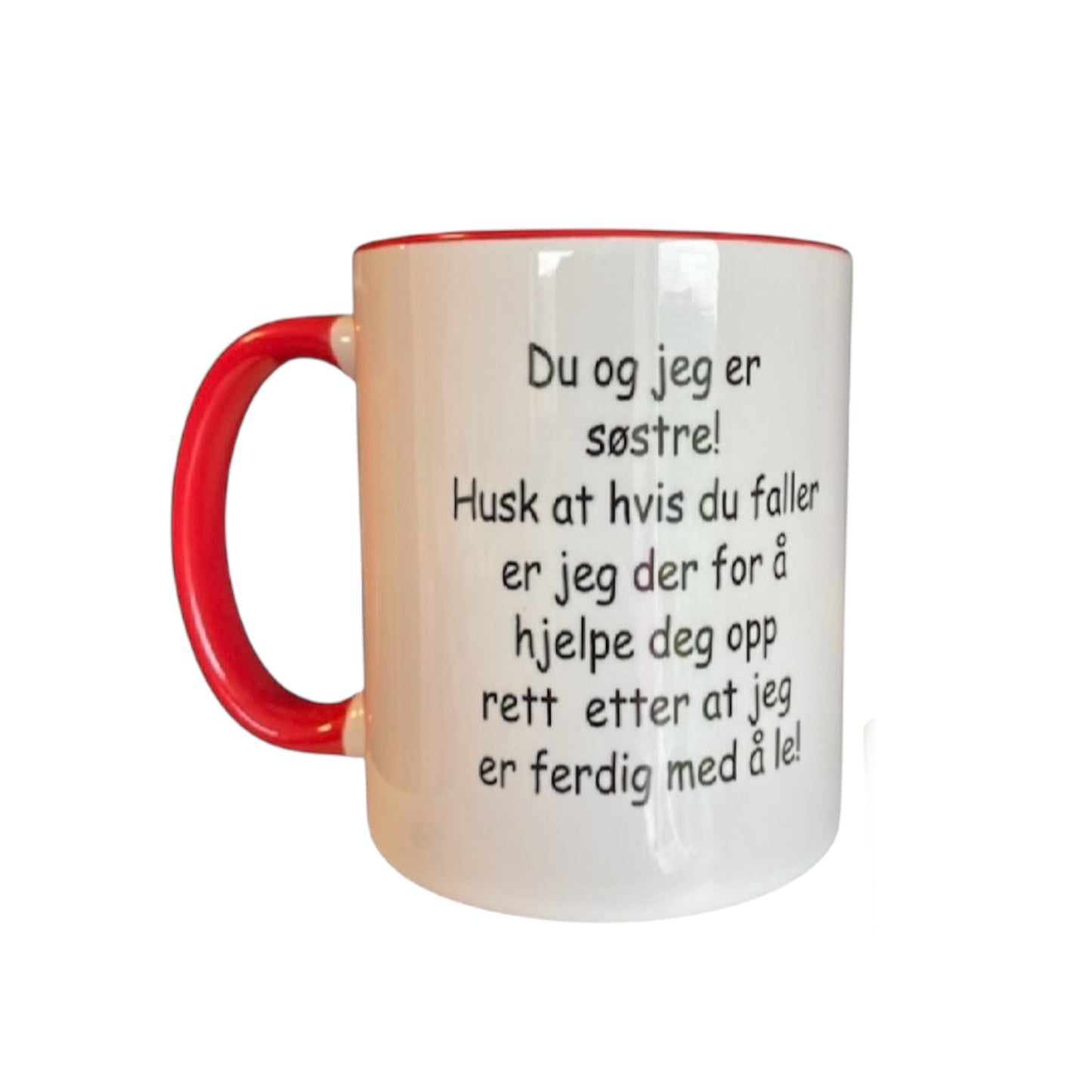 Personlig kopp til søster eller bror – med navn