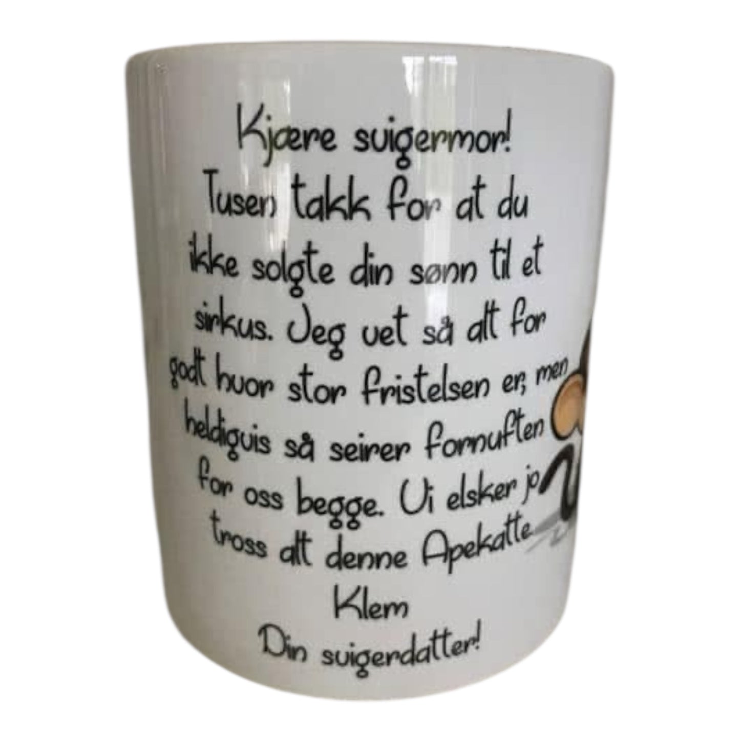 Krus  til svigermor eller svigerfar - morsom gave